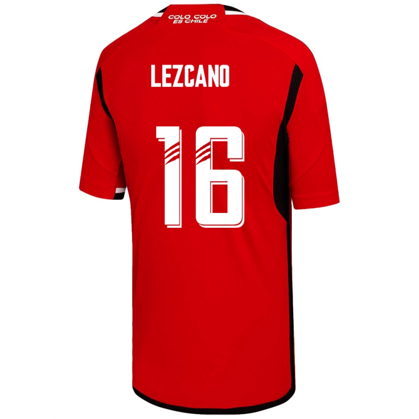 Enfant Maillot Darío Lezcano #16 Rouge Tenues Extérieur 2023/24 T-Shirt Suisse