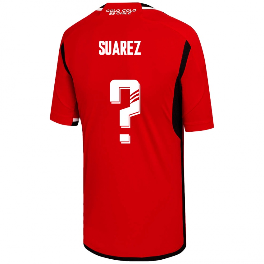 Kinder Nicolás Suarez #0 Rot Auswärtstrikot Trikot 2023/24 T-Shirt Schweiz