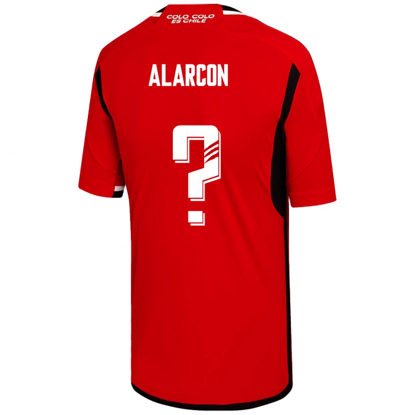 Kinder Cristian Alarcón #0 Rot Auswärtstrikot Trikot 2023/24 T-Shirt Schweiz