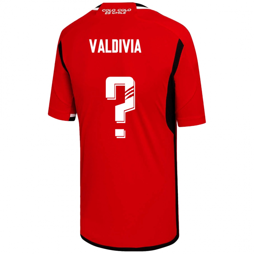 Kinder Felipe Valdivia #0 Rot Auswärtstrikot Trikot 2023/24 T-Shirt Schweiz