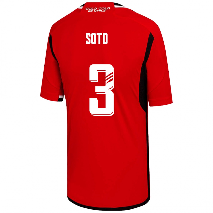 Kinder Rocío Soto #3 Rot Auswärtstrikot Trikot 2023/24 T-Shirt Schweiz