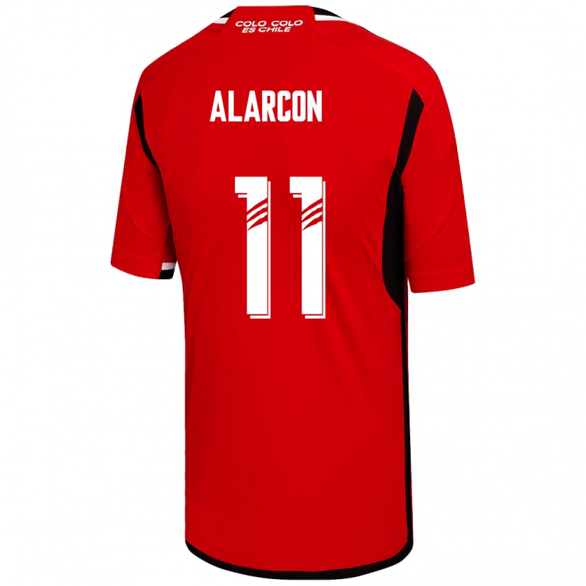 Kinder Antonia Alarcón #11 Rot Auswärtstrikot Trikot 2023/24 T-Shirt Schweiz