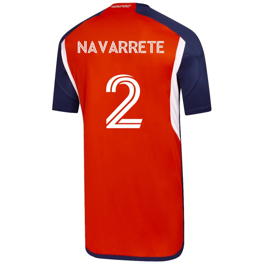 Enfant Maillot Daniel Navarrete #2 Blanc Tenues Extérieur 2023/24 T-Shirt Suisse