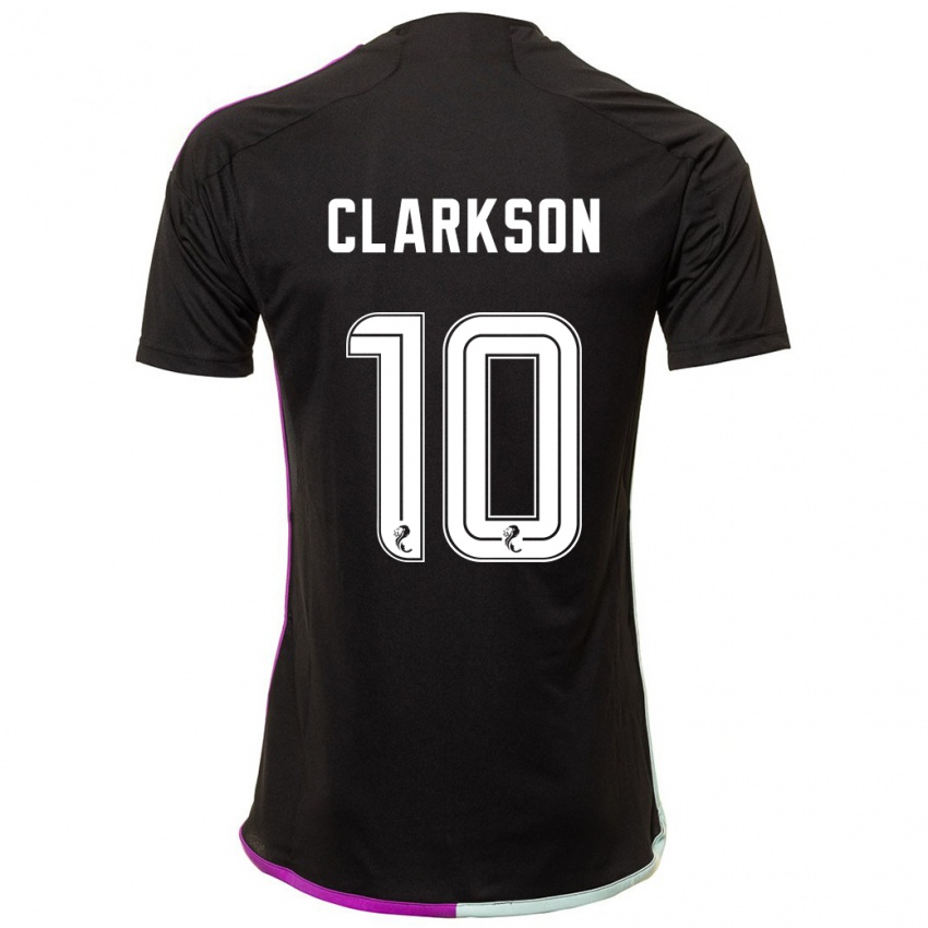 Kinder Leighton Clarkson #10 Schwarz Auswärtstrikot Trikot 2023/24 T-Shirt Schweiz