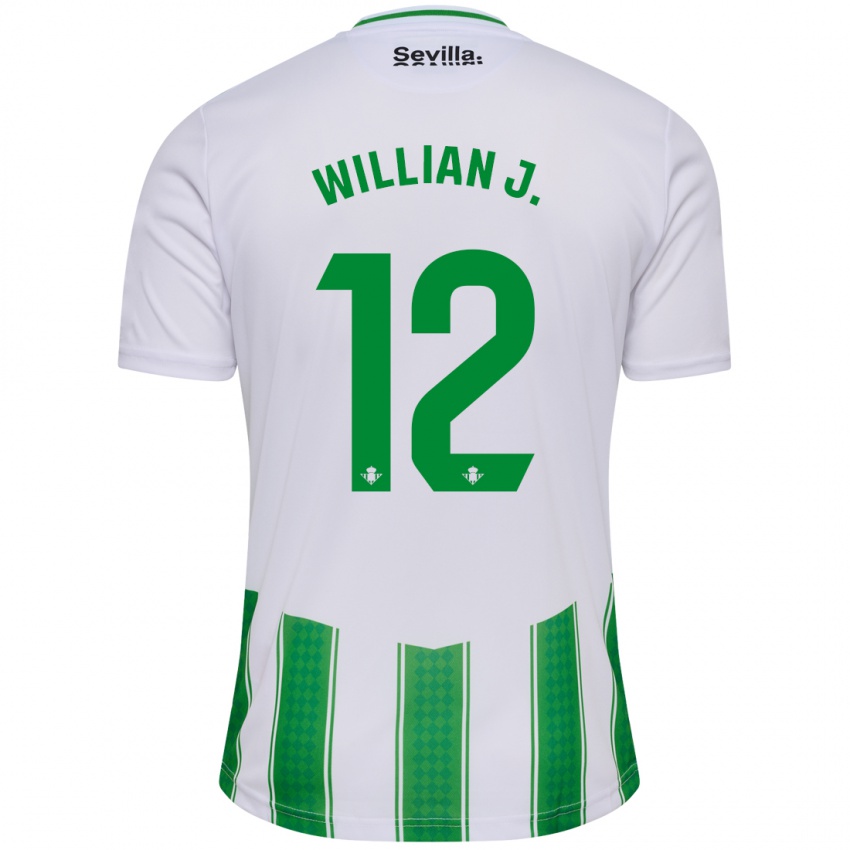 Homme Maillot Willian Jose #12 Blanc Tenues Domicile 2023/24 T-Shirt Suisse