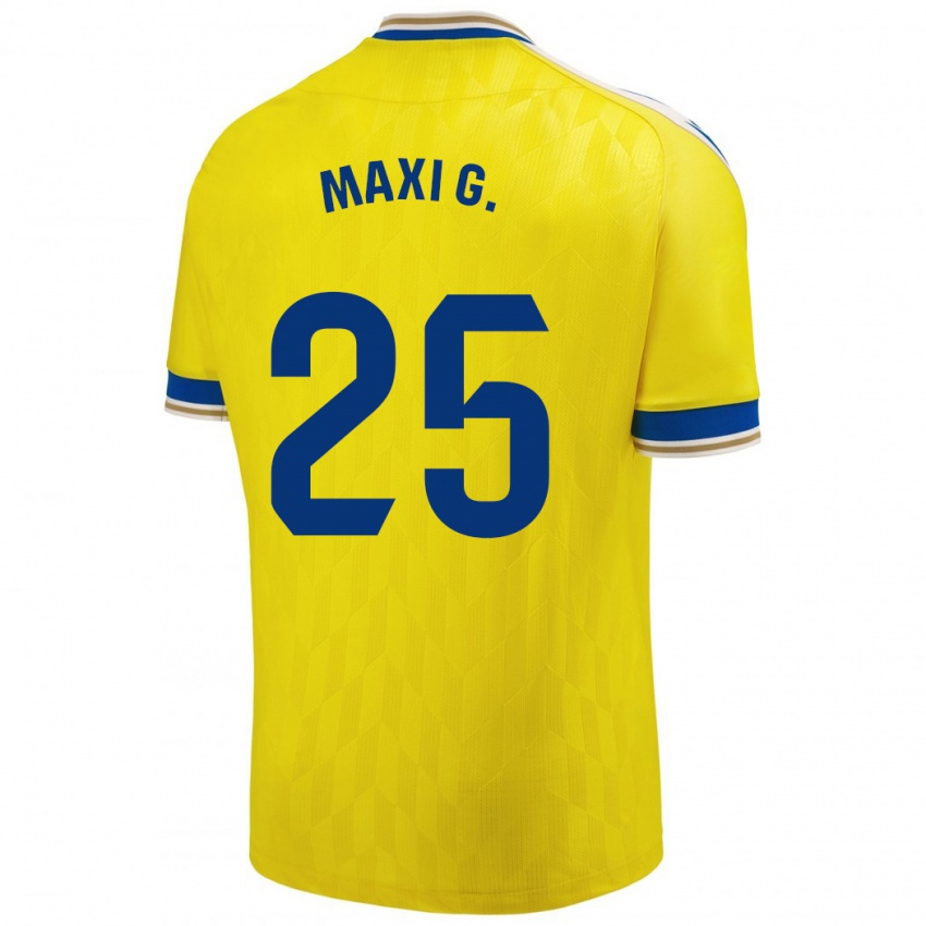 Homme Maillot Maxi Gomez #25 Jaune Tenues Domicile 2023/24 T-Shirt Suisse