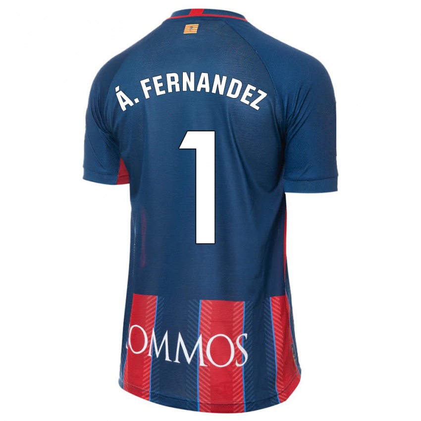 Homme Maillot Alvaro Fernandez #1 Marin Tenues Domicile 2023/24 T-Shirt Suisse