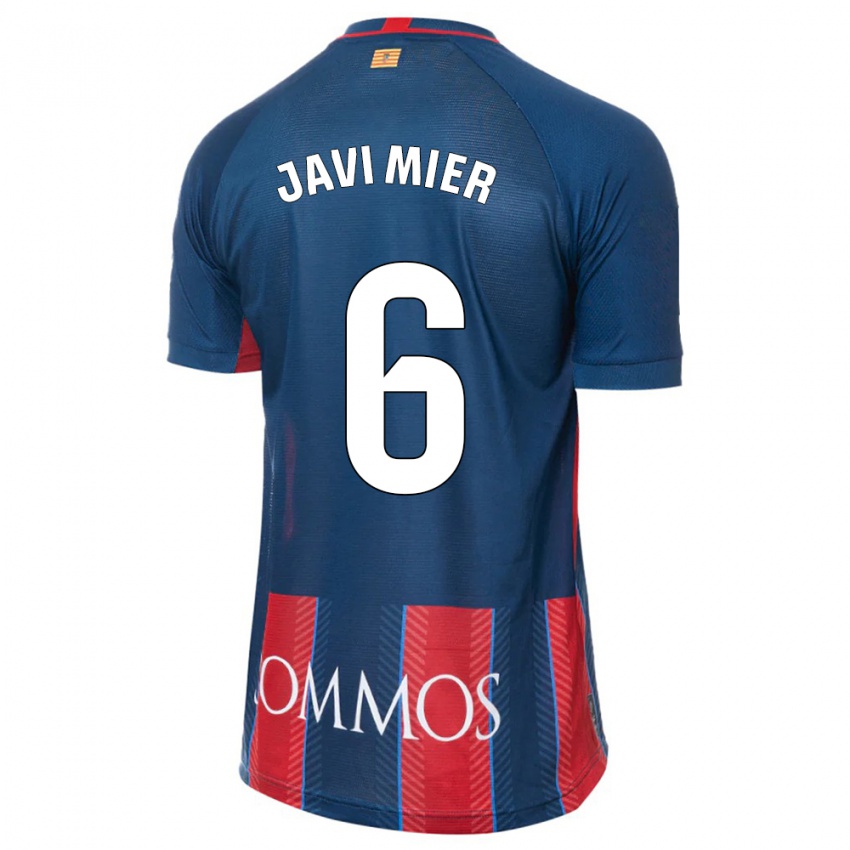 Homme Maillot Javi Mier #6 Marin Tenues Domicile 2023/24 T-Shirt Suisse