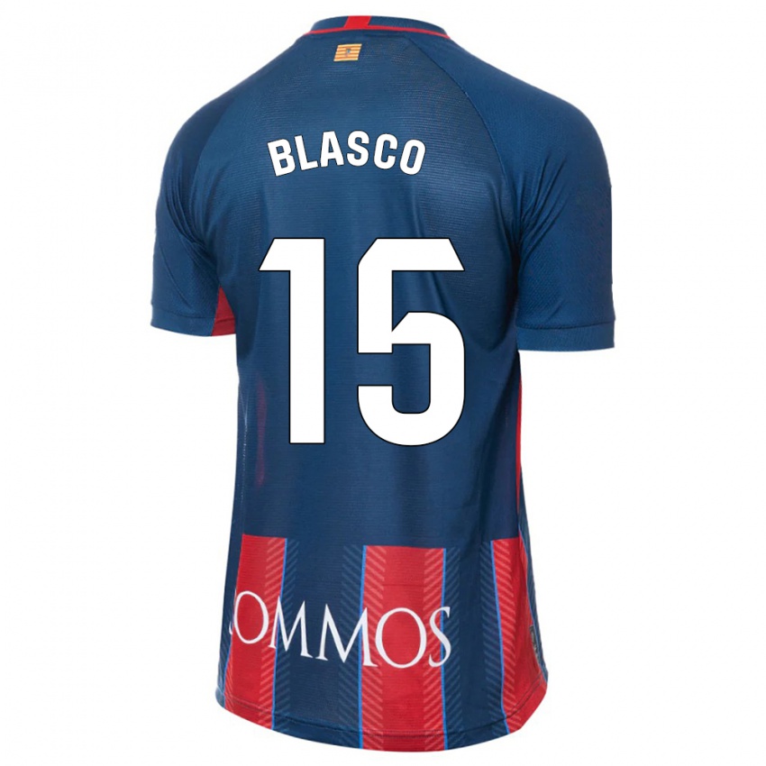 Homme Maillot Jeremy Blasco #15 Marin Tenues Domicile 2023/24 T-Shirt Suisse