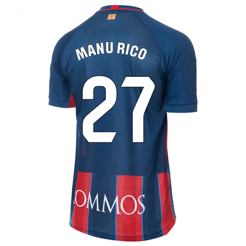 Homme Maillot Manu Rico #27 Marin Tenues Domicile 2023/24 T-Shirt Suisse