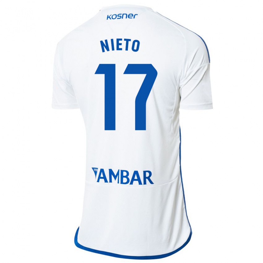 Herren Carlos Nieto #17 Weiß Heimtrikot Trikot 2023/24 T-Shirt Schweiz