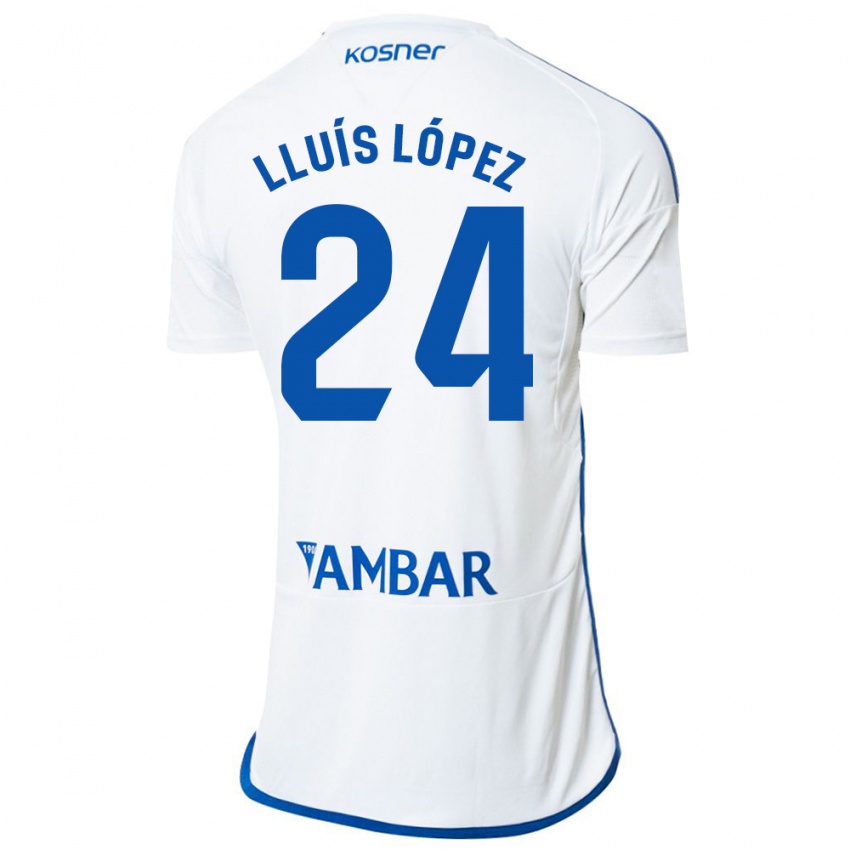 Herren Lluís López #24 Weiß Heimtrikot Trikot 2023/24 T-Shirt Schweiz