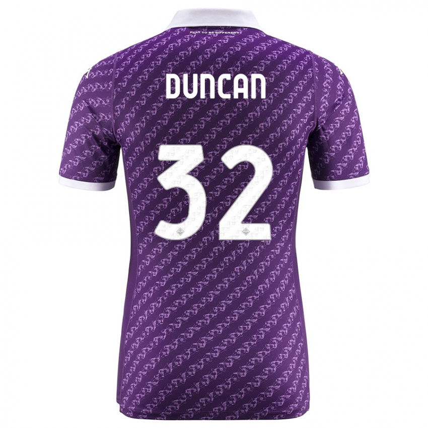 Homme Maillot Alfred Duncan #32 Violet Tenues Domicile 2023/24 T-Shirt Suisse