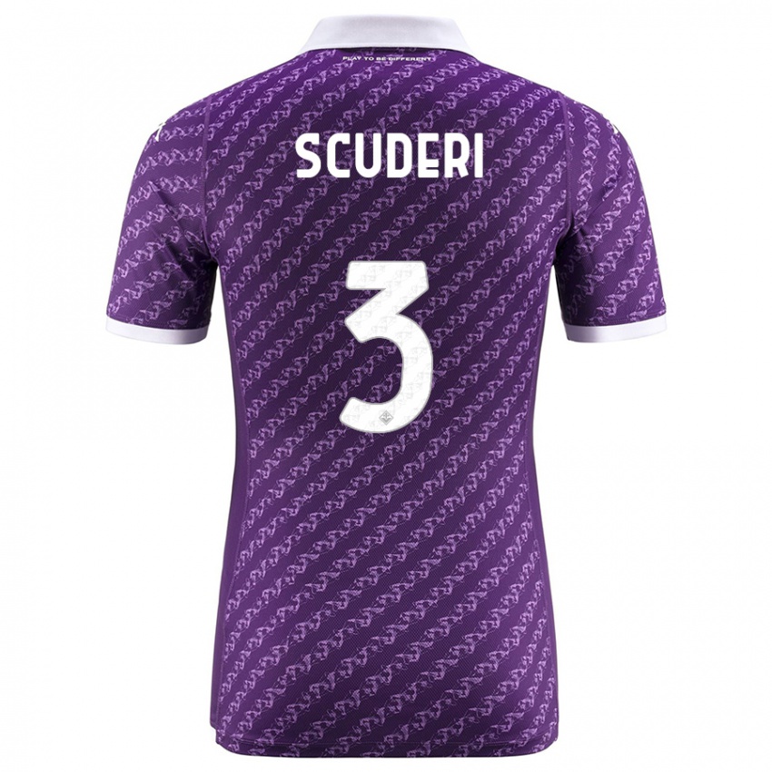 Herren Giulio Scuderi #3 Violett Heimtrikot Trikot 2023/24 T-Shirt Schweiz