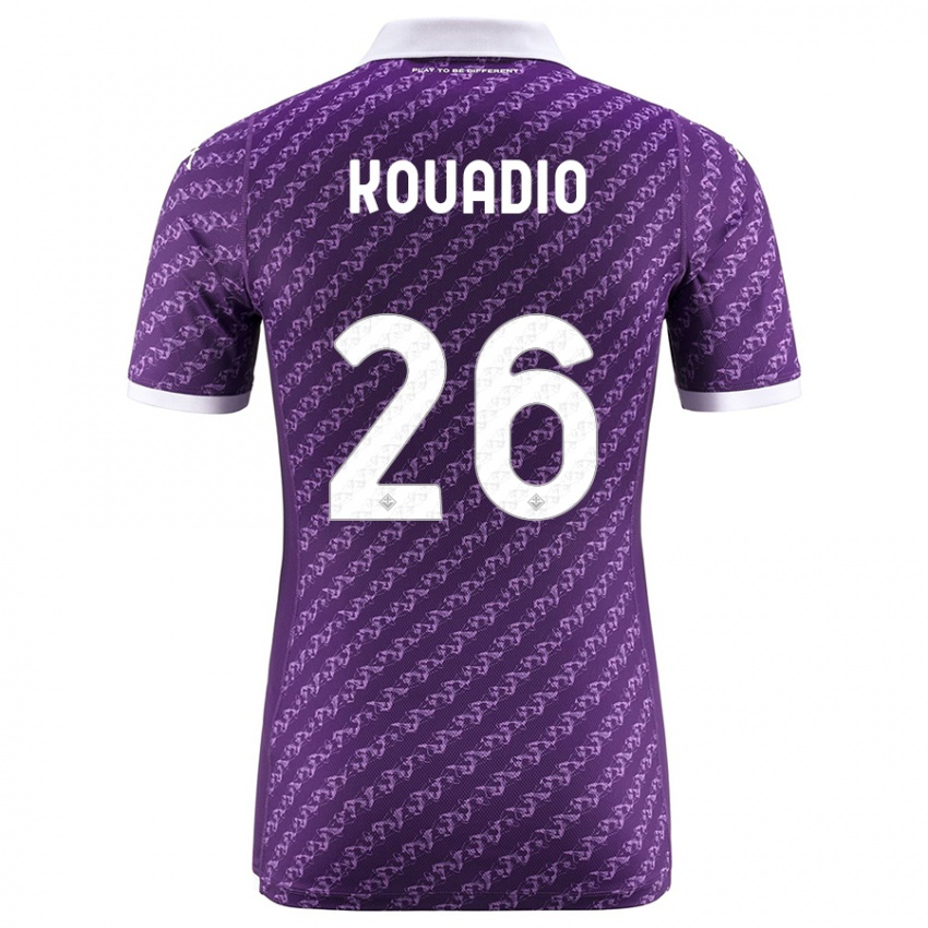 Homme Maillot Eddy Kouadio #26 Violet Tenues Domicile 2023/24 T-Shirt Suisse