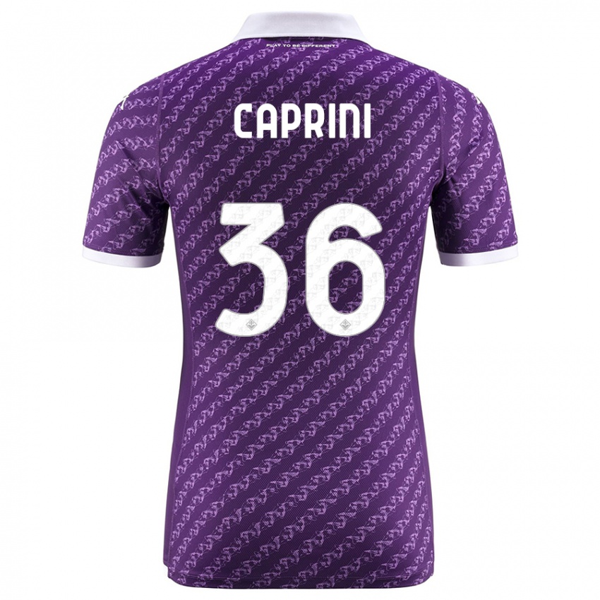 Herren Maat Daniel Caprini #36 Violett Heimtrikot Trikot 2023/24 T-Shirt Schweiz