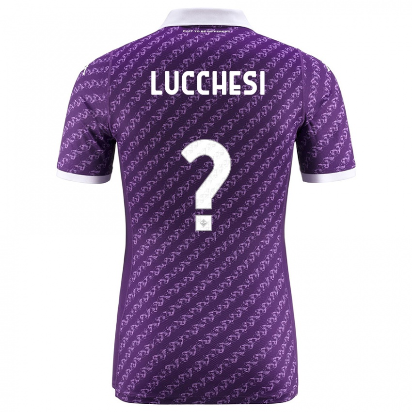 Homme Maillot Andrea Lucchesi #0 Violet Tenues Domicile 2023/24 T-Shirt Suisse