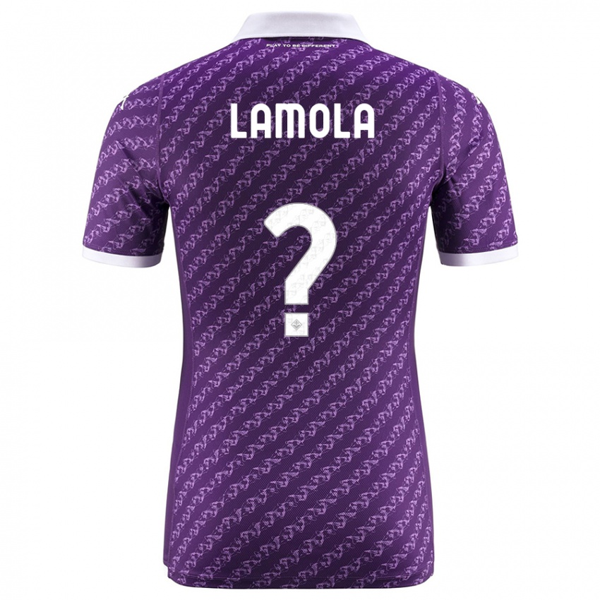 Homme Maillot Lorenzo Lamola #0 Violet Tenues Domicile 2023/24 T-Shirt Suisse