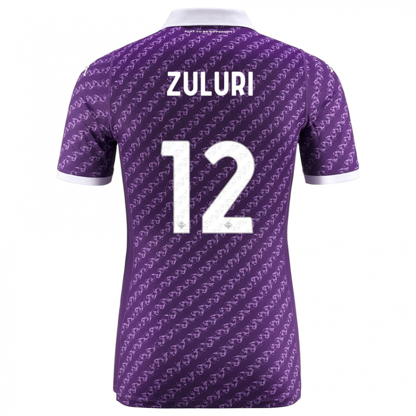 Homme Maillot Athena Zuluri #12 Violet Tenues Domicile 2023/24 T-Shirt Suisse