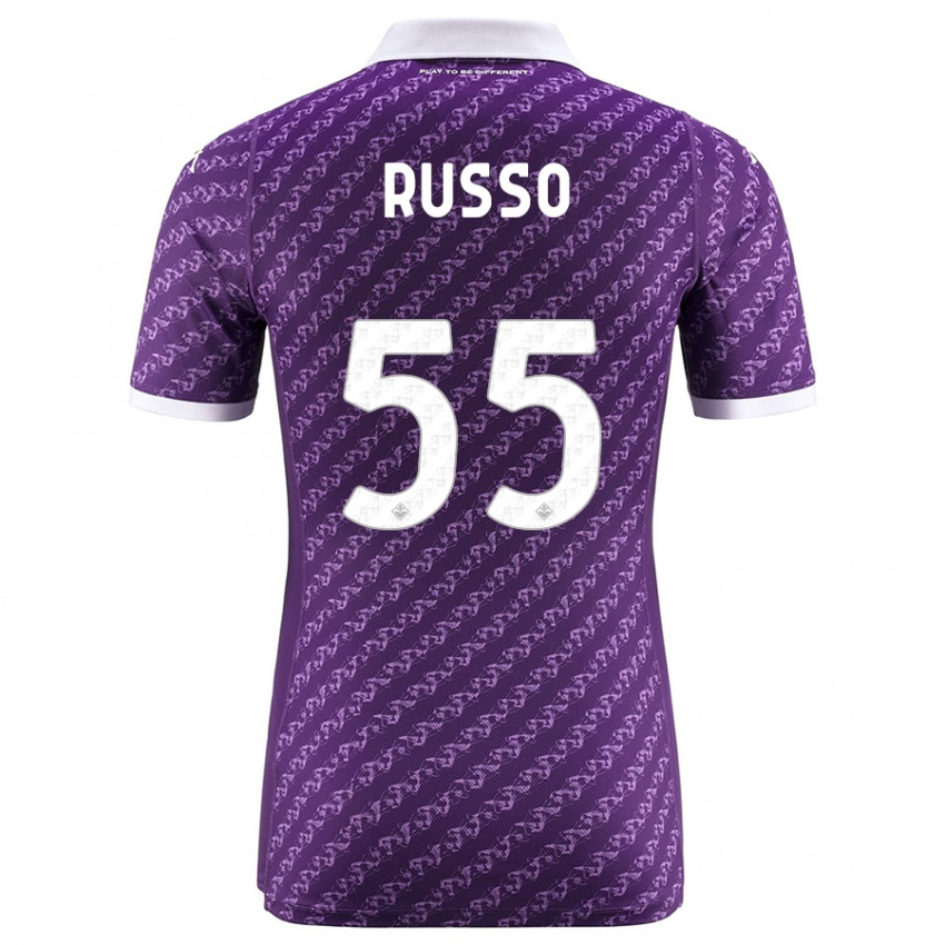 Herren Federica Russo #55 Violett Heimtrikot Trikot 2023/24 T-Shirt Schweiz