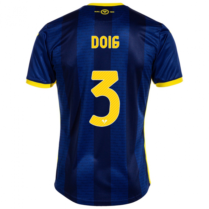 Homme Maillot Josh Doig #3 Marin Tenues Domicile 2023/24 T-Shirt Suisse