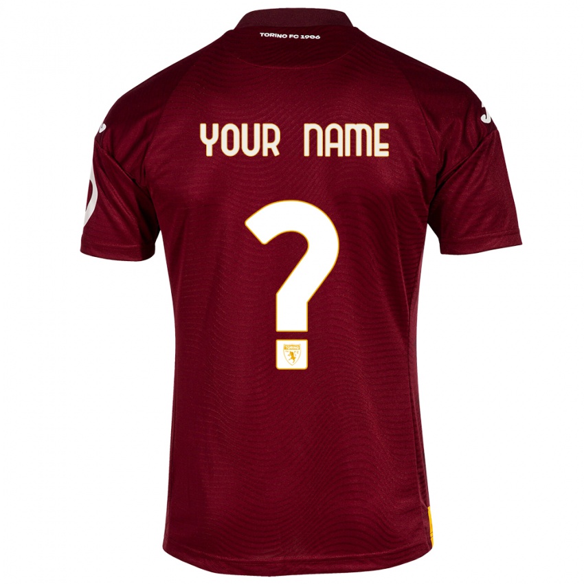 Homme Maillot Votre Nom #0 Rouge Foncé Tenues Domicile 2023/24 T-Shirt Suisse