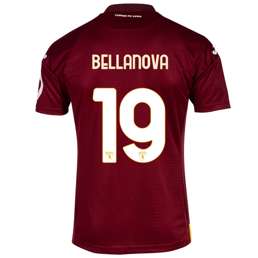 Homme Maillot Raoul Bellanova #19 Rouge Foncé Tenues Domicile 2023/24 T-Shirt Suisse