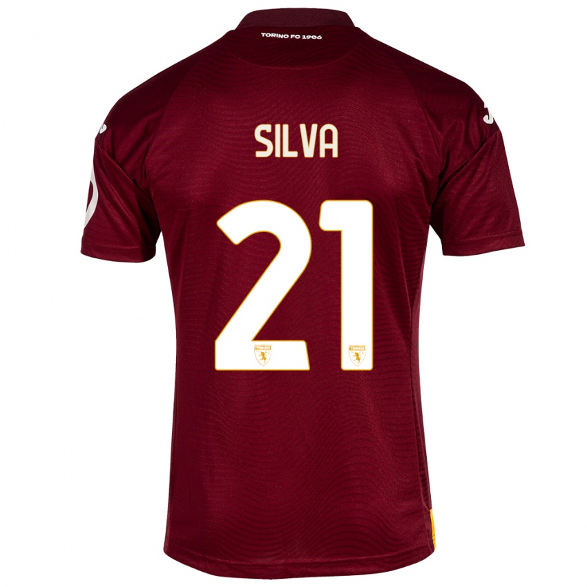 Homme Maillot Jonathan Silva #21 Rouge Foncé Tenues Domicile 2023/24 T-Shirt Suisse