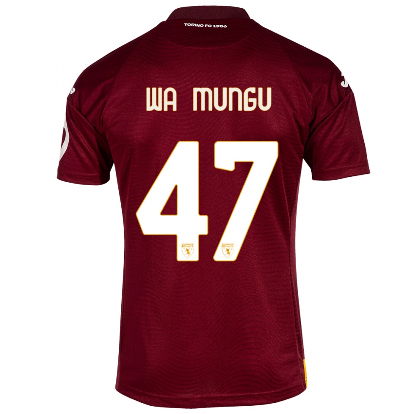 Homme Maillot Vimoj Muntu Wa Mungu #47 Rouge Foncé Tenues Domicile 2023/24 T-Shirt Suisse
