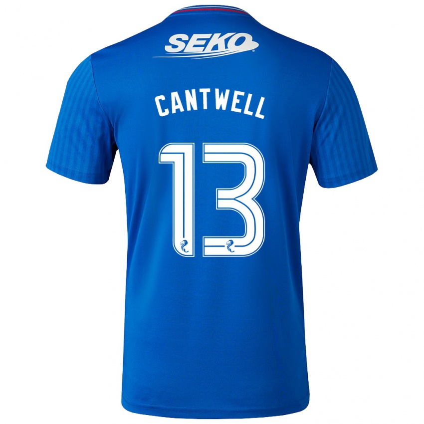 Homme Maillot Todd Cantwell #13 Bleu Tenues Domicile 2023/24 T-Shirt Suisse