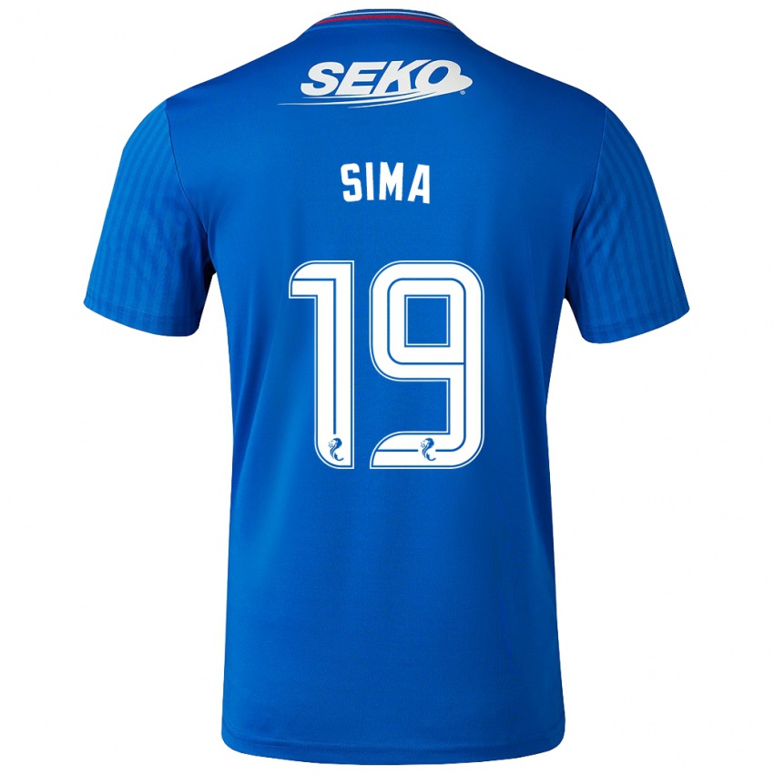Herren Abdallah Sima #19 Blau Heimtrikot Trikot 2023/24 T-Shirt Schweiz