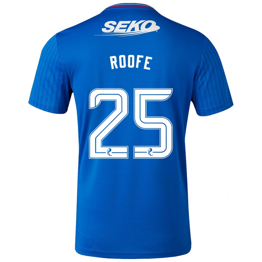 Homme Maillot Kemar Roofe #25 Bleu Tenues Domicile 2023/24 T-Shirt Suisse