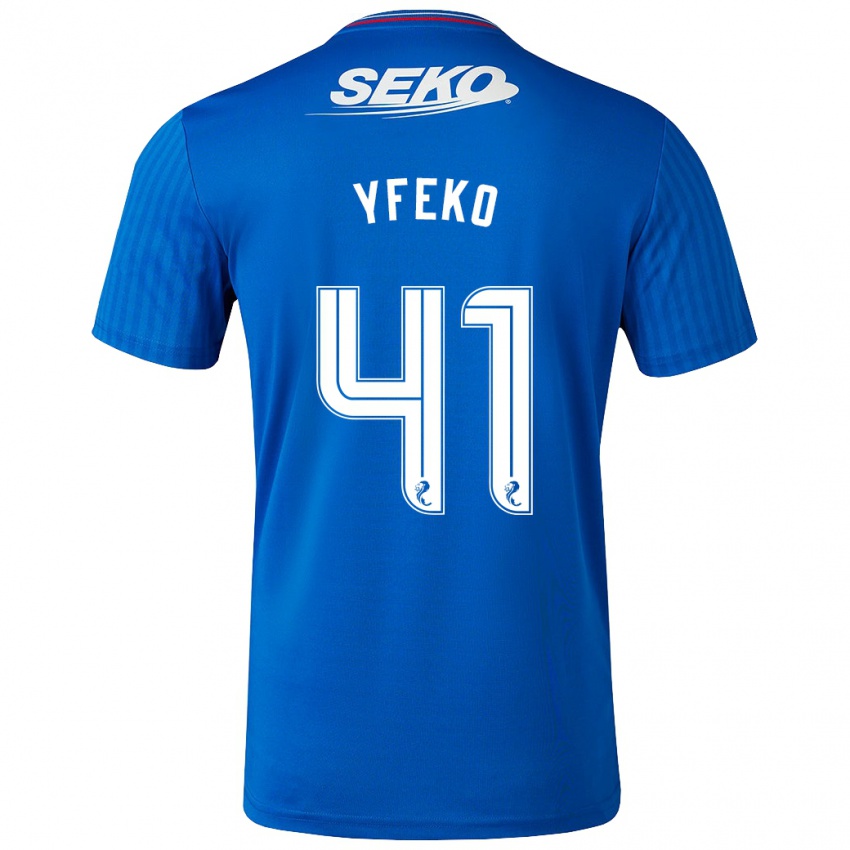 Herren Johnly Yfeko #41 Blau Heimtrikot Trikot 2023/24 T-Shirt Schweiz