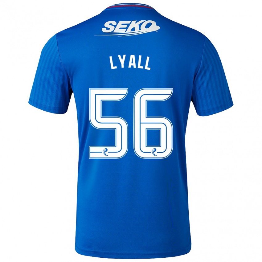 Homme Maillot Arron Lyall #56 Bleu Tenues Domicile 2023/24 T-Shirt Suisse