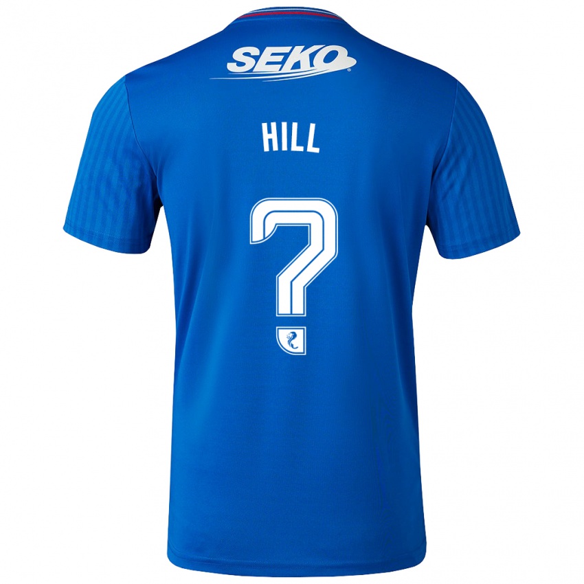 Homme Maillot Katherine Hill #0 Bleu Tenues Domicile 2023/24 T-Shirt Suisse