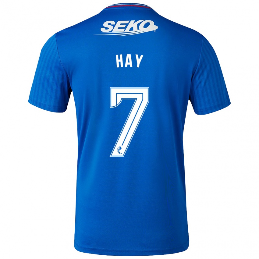 Homme Maillot Brogan Hay #7 Bleu Tenues Domicile 2023/24 T-Shirt Suisse