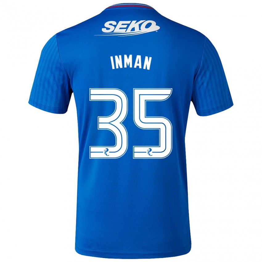 Herren Lucy Inman #35 Blau Heimtrikot Trikot 2023/24 T-Shirt Schweiz