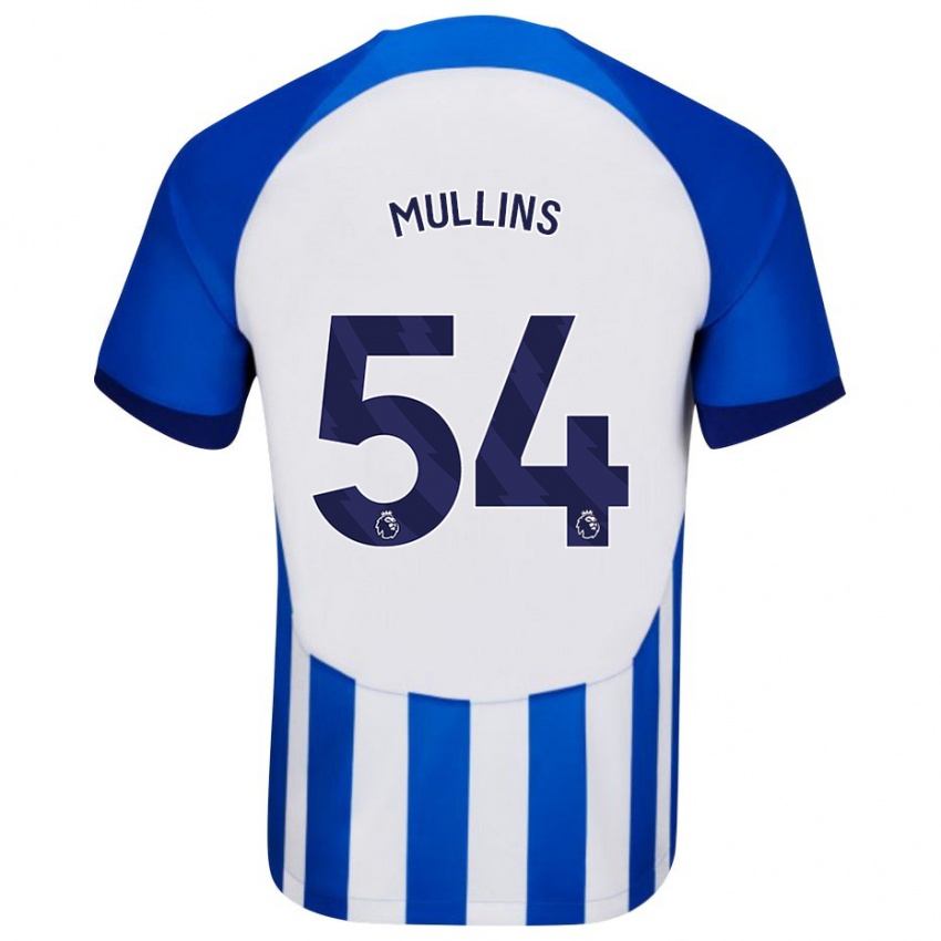 Homme Maillot Jamie Mullins #54 Bleu Tenues Domicile 2023/24 T-Shirt Suisse
