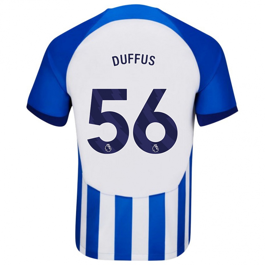 Homme Maillot Josh Duffus #56 Bleu Tenues Domicile 2023/24 T-Shirt Suisse