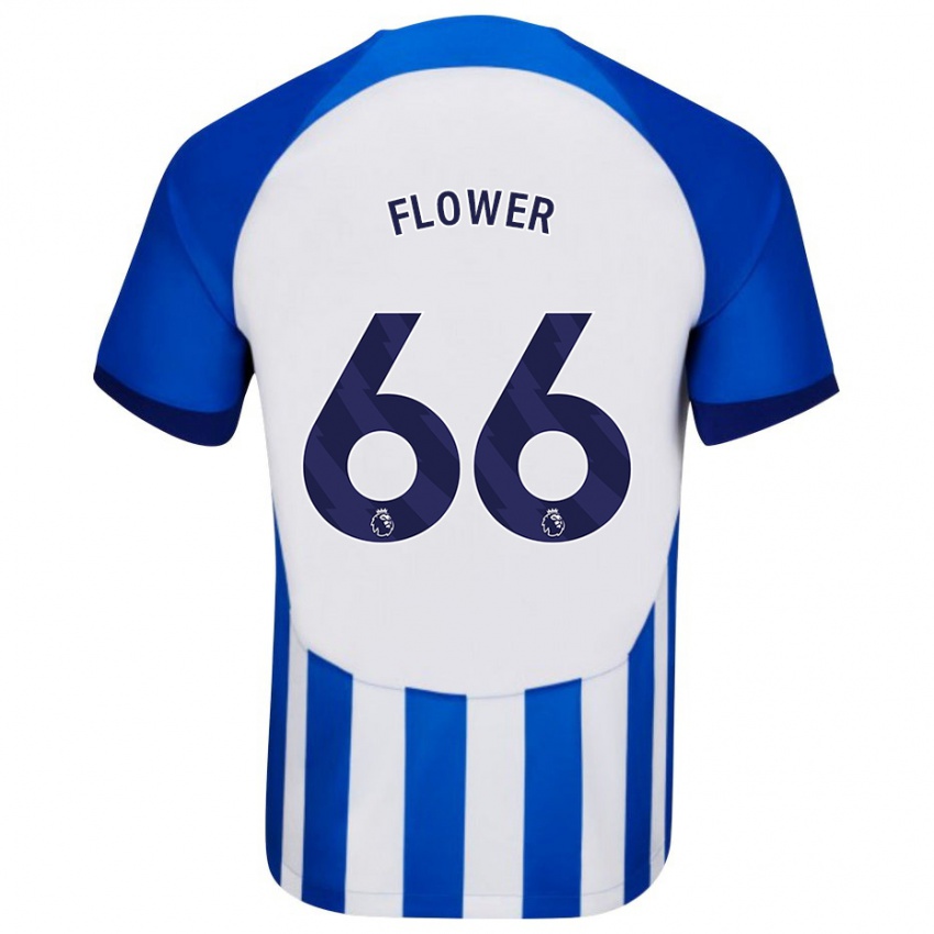 Homme Maillot Louis Flower #66 Bleu Tenues Domicile 2023/24 T-Shirt Suisse