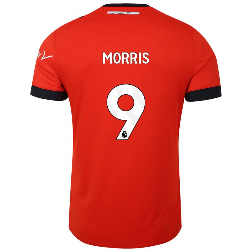 Homme Maillot Carlton Morris #9 Rouge Tenues Domicile 2023/24 T-Shirt Suisse