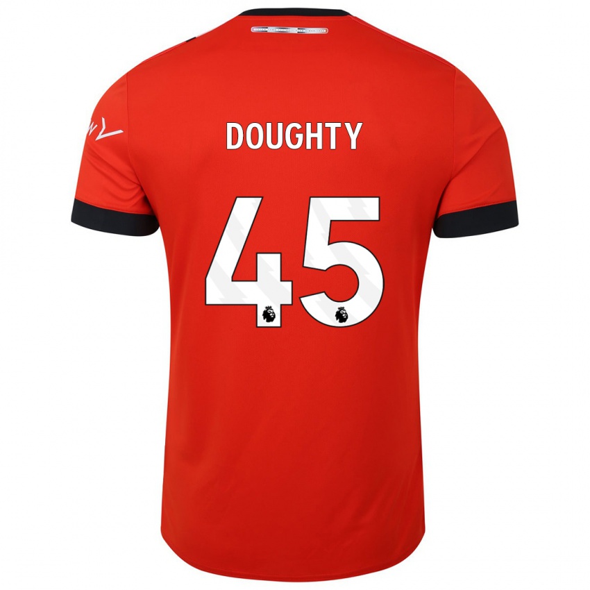 Homme Maillot Alfie Doughty #45 Rouge Tenues Domicile 2023/24 T-Shirt Suisse