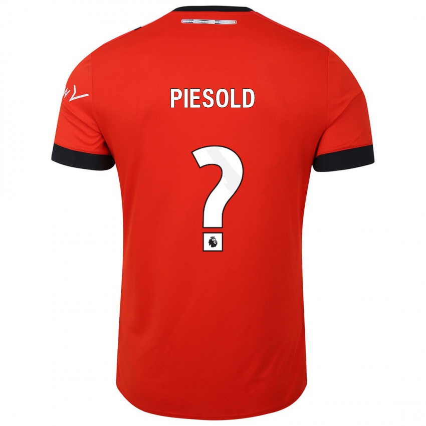Homme Maillot Axel Piesold #0 Rouge Tenues Domicile 2023/24 T-Shirt Suisse