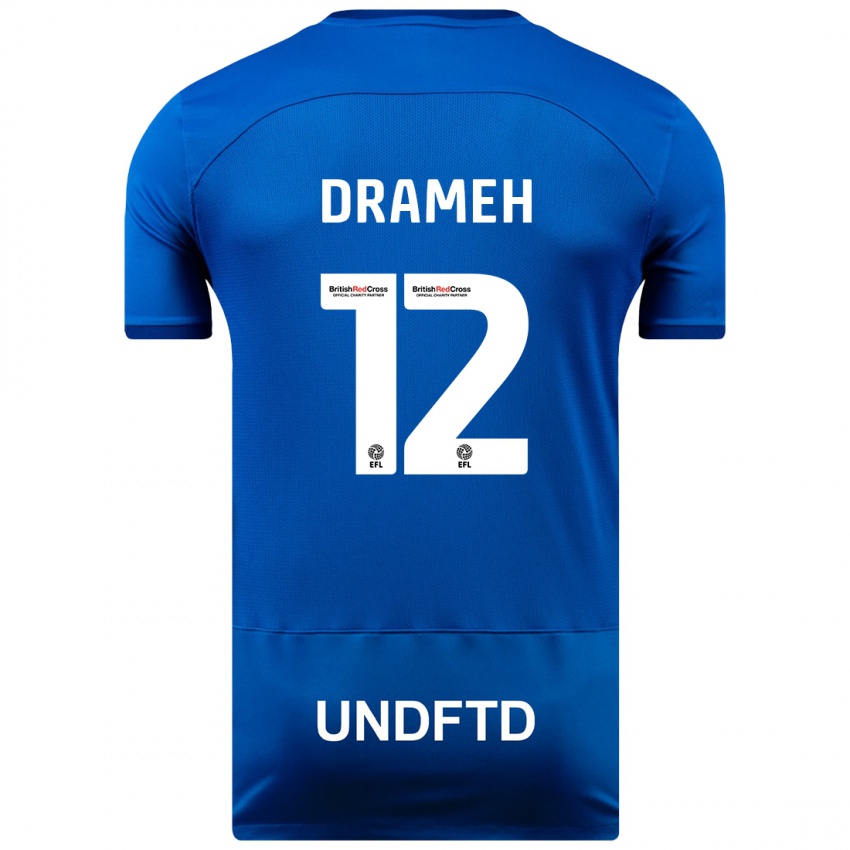 Herren Cody Drameh #12 Blau Heimtrikot Trikot 2023/24 T-Shirt Schweiz