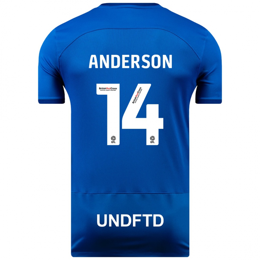 Herren Keshi Anderson #14 Blau Heimtrikot Trikot 2023/24 T-Shirt Schweiz