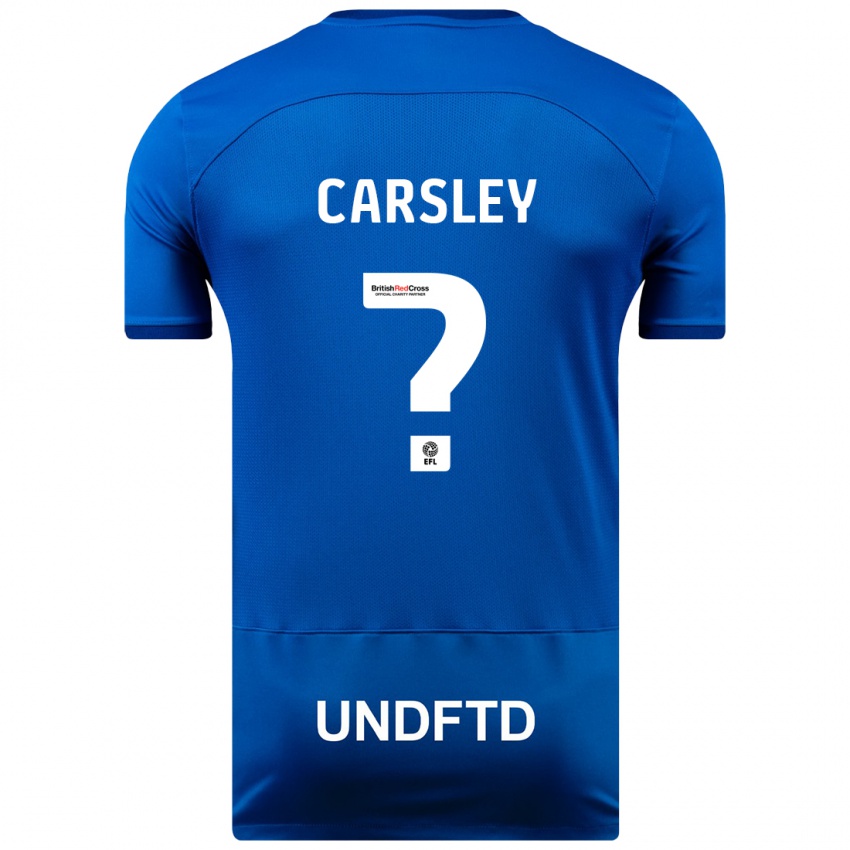 Herren Luke Carsley #0 Blau Heimtrikot Trikot 2023/24 T-Shirt Schweiz