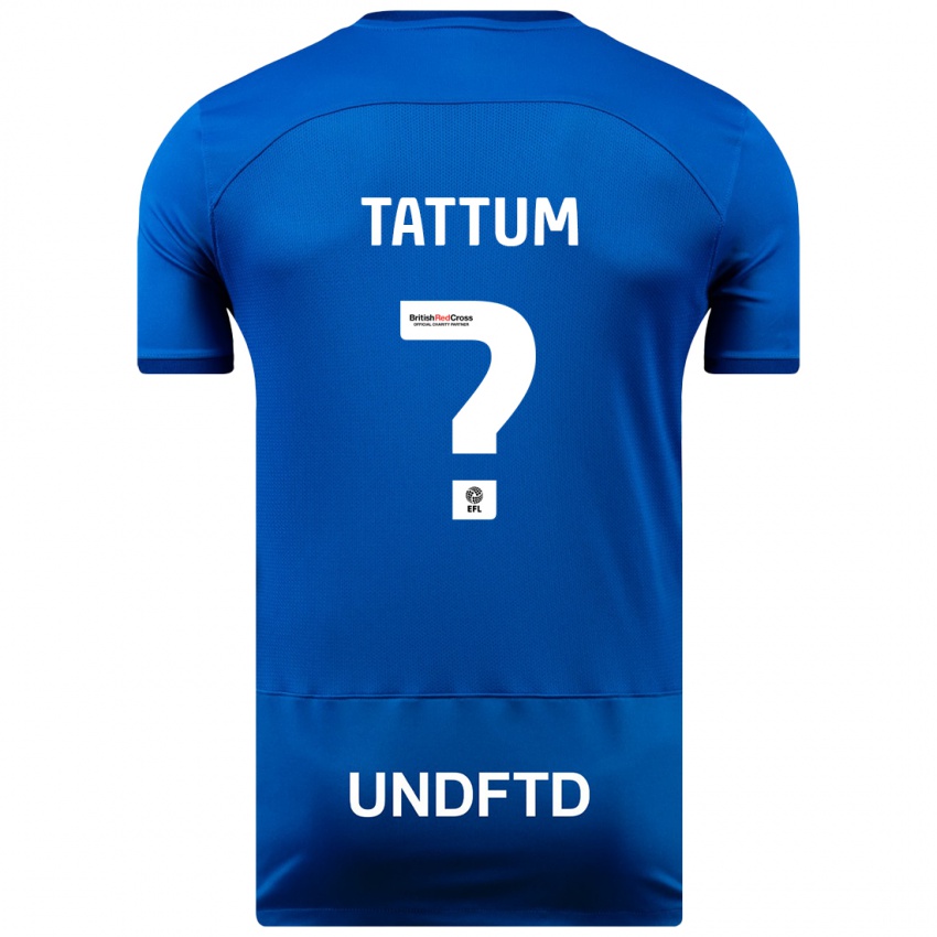 Herren Frank Tattum #0 Blau Heimtrikot Trikot 2023/24 T-Shirt Schweiz