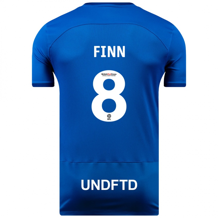 Herren Jamie Finn #8 Blau Heimtrikot Trikot 2023/24 T-Shirt Schweiz