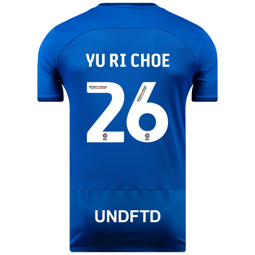 Herren Yu-Ri Choe #26 Blau Heimtrikot Trikot 2023/24 T-Shirt Schweiz