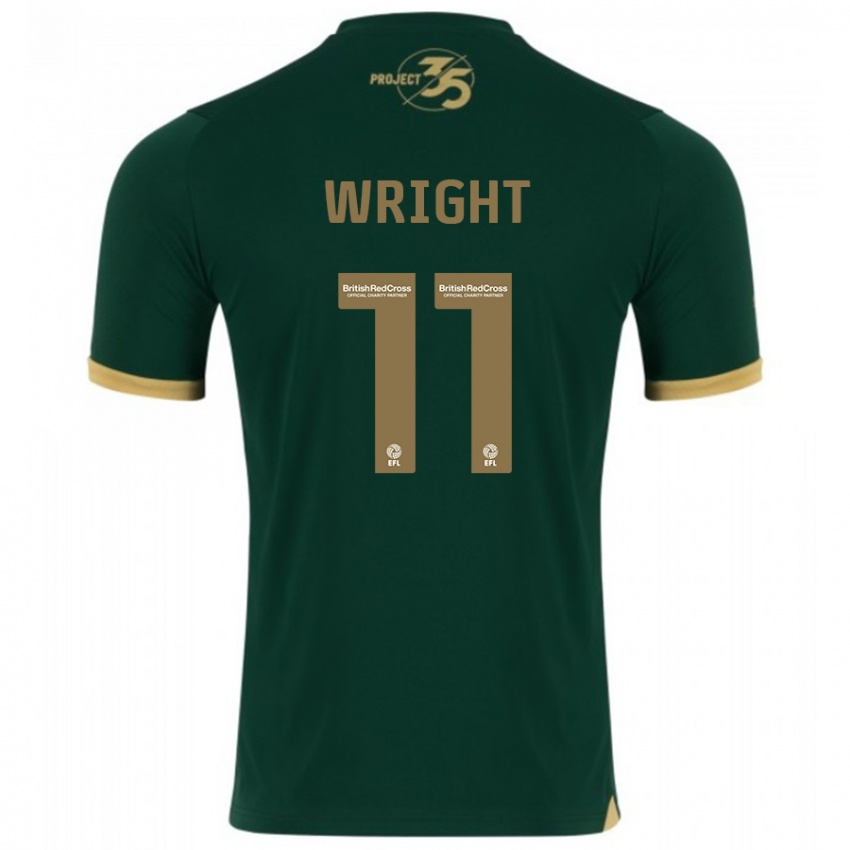 Homme Maillot Callum Wright #11 Vert Tenues Domicile 2023/24 T-Shirt Suisse